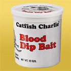 Catfish Charlie Extra-Sticky Dip Bait for catfish fishing