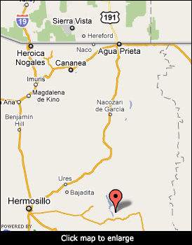 Novillo Mexico Lake Map