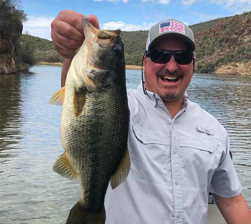 Big Bass At Saguaro Lake, AZ