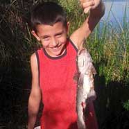 Noah Lent with a nice catfish