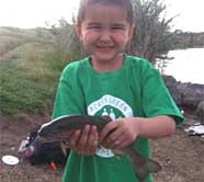 Martinez with his trout