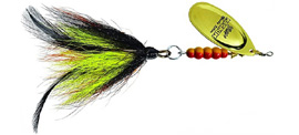 Inline spinners for muskie fishing