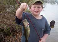 Jason Atwood with his first bass.