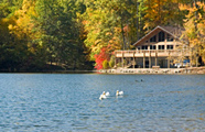 Lodge on a fishing lake in Ohio